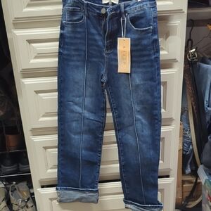 High Rise Blue Jeans